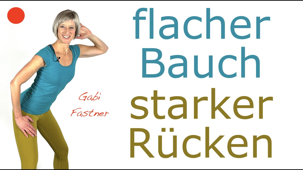 🐛18 min. flacher Bauch, starker Rücken | ohne Geräte, im Stehen