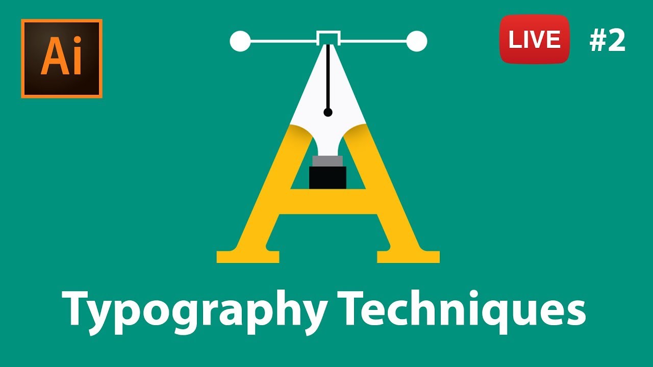 Typography with Adobe Illustrator CC - LIVE stream #2