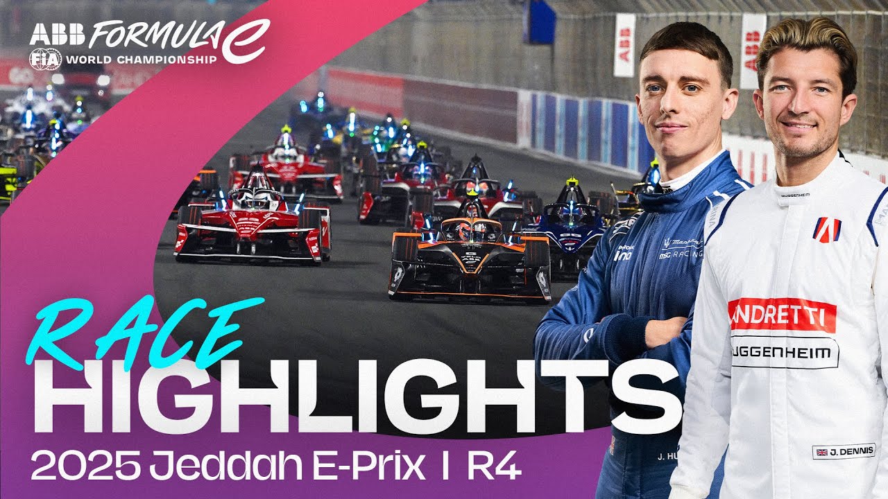 Incredible Racing in Jeddah! 🙌 | 2025 Jeddah E-Prix R4 Race Highlights