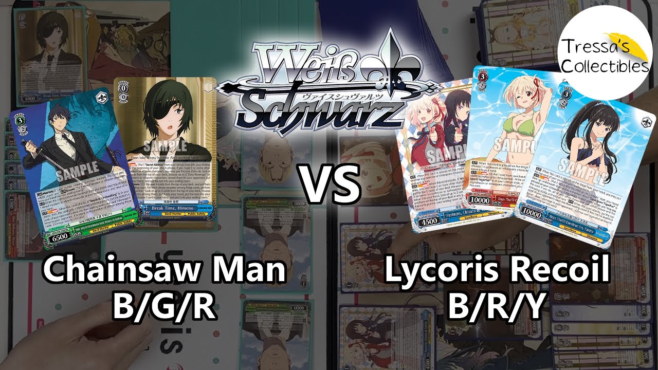 Chainsaw Man (B/G/R) vs. Lycoris Recoil (B/R/Y) [Weiss Schwarz TCG]