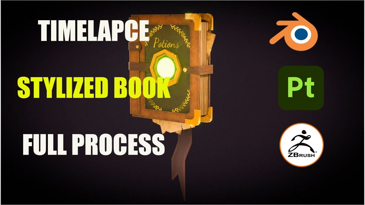 Stylized Book of Potions | Wizard's Table (Part 1)