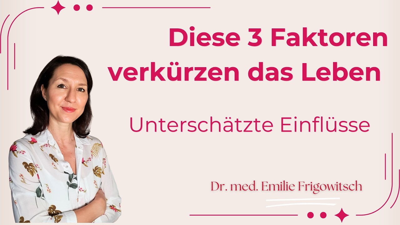 Ungesund ohne es zu merken 🤔? 3 Faktoren, die Ihre Lebenserwartung verkürzen können 🔍