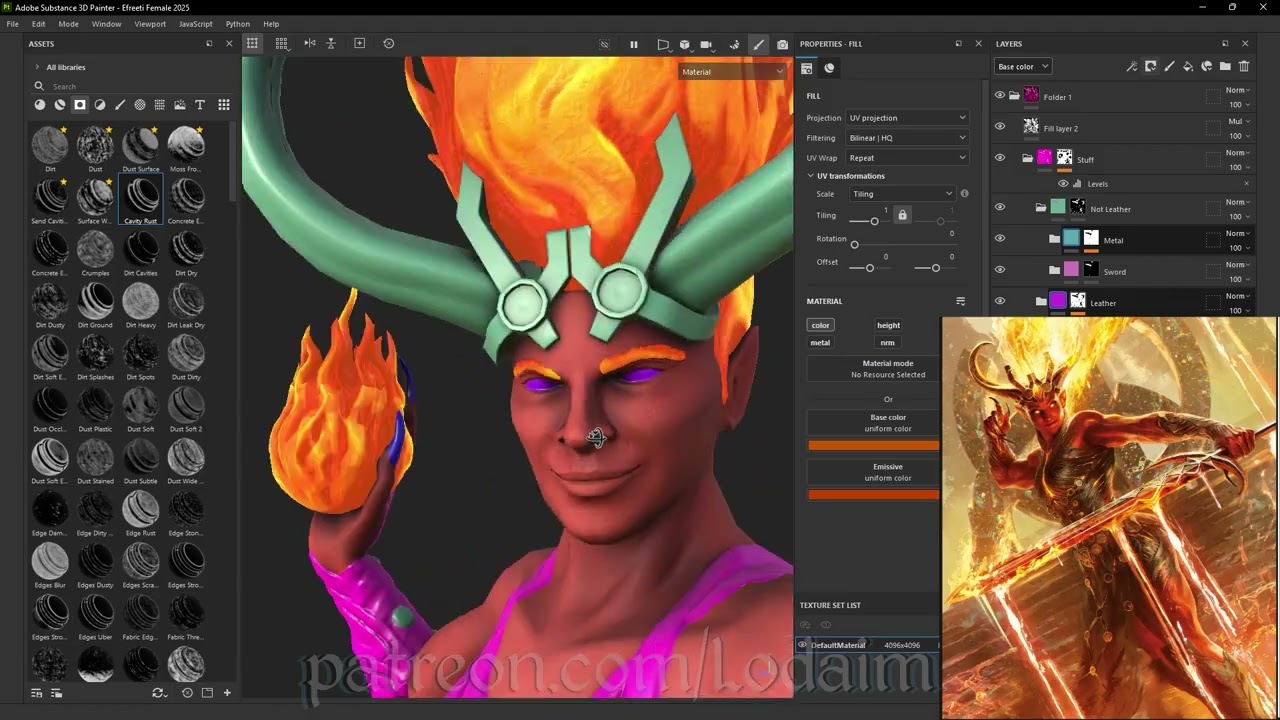 Efreeti Female 2025 Timelapse