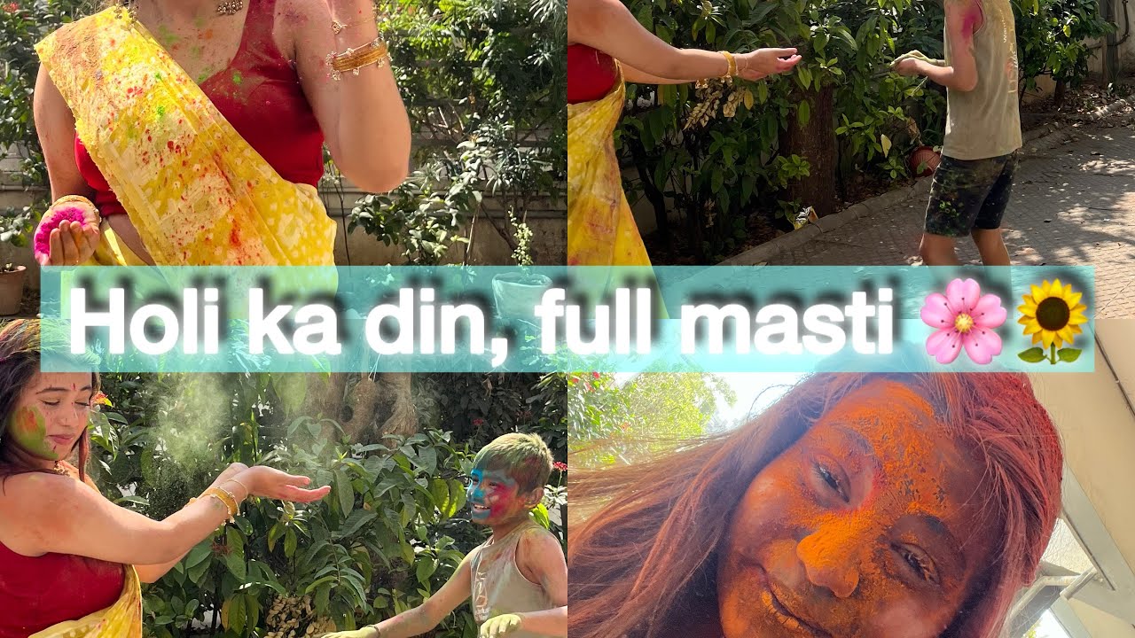 Holi vibes with family 😭🩷