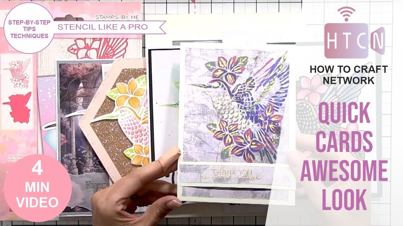 STENCILLING AND DIE CUTTING TO CREATE AWESOME CARDS