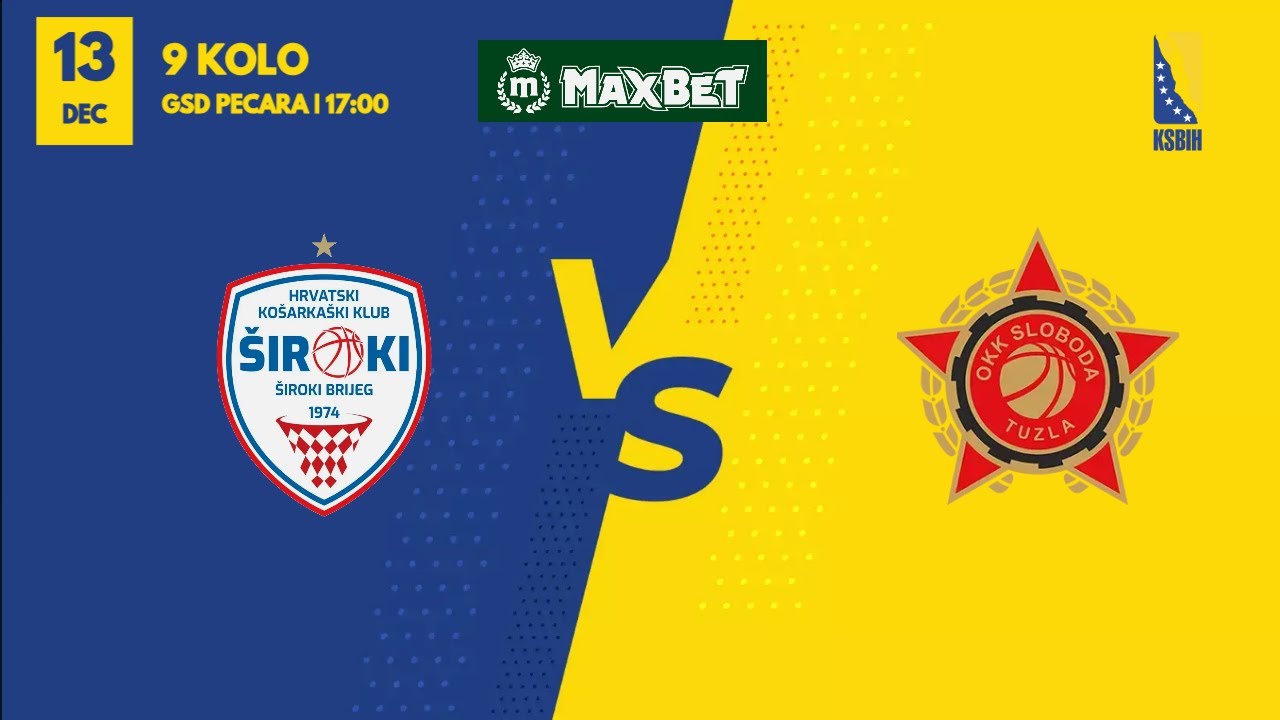 HKK Siroki TT Kabeli - OKK Sloboda Energoinvest | 9. kolo | MAXBET LIGA | KSBIH | 2025/2026