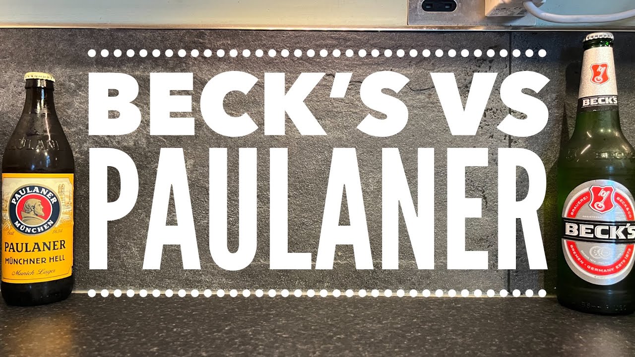 Beck's Lager Beer против Paulaner Мюнхенский лагер | Немецкая Лагерная Битва