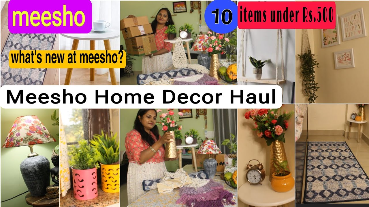 *Meesho*Home Decor Haul for bedroom and living room makeover| Affordable and beautiful home decor#yt