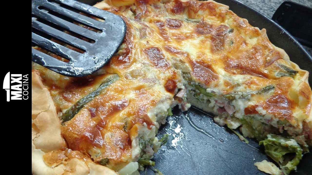 TARTA DE ESPARRAGOS |Receta Facil l Maxi Cocina