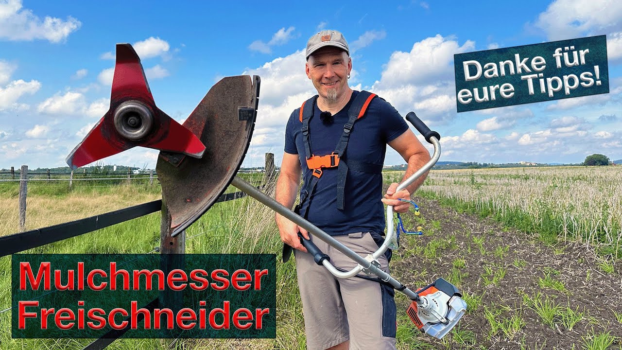 Mulchmesser Oregon am STIHL Freischneider FS94 - Danke für Euren Tipp 👍🏻 - Praxischeck Pferdeweide