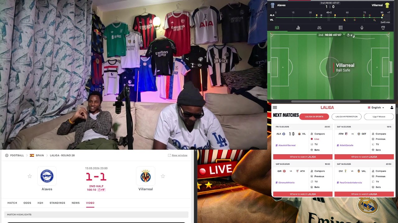 LALIGA: Alaves VS Villarreal | Watchalong Match Reactions | RW28