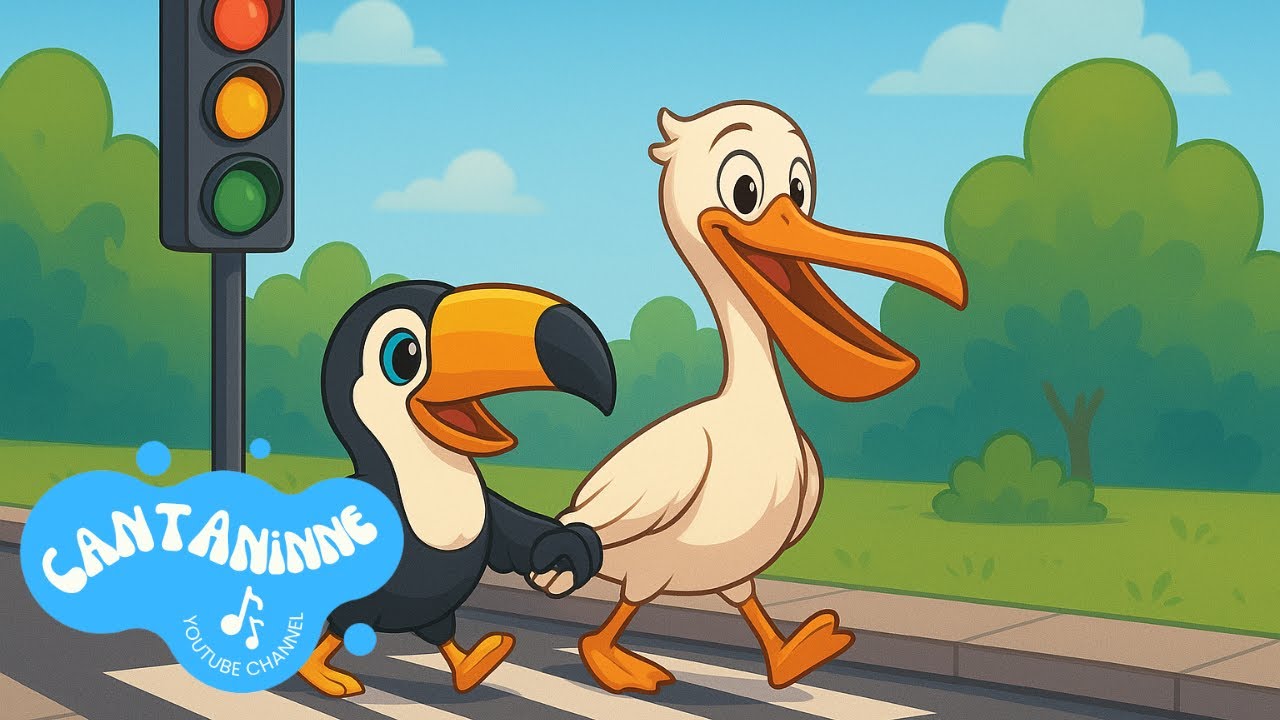 Canzone Educativa per Bambini: Attraversiamo la Strada Sicuri con Tucano e Pellicano