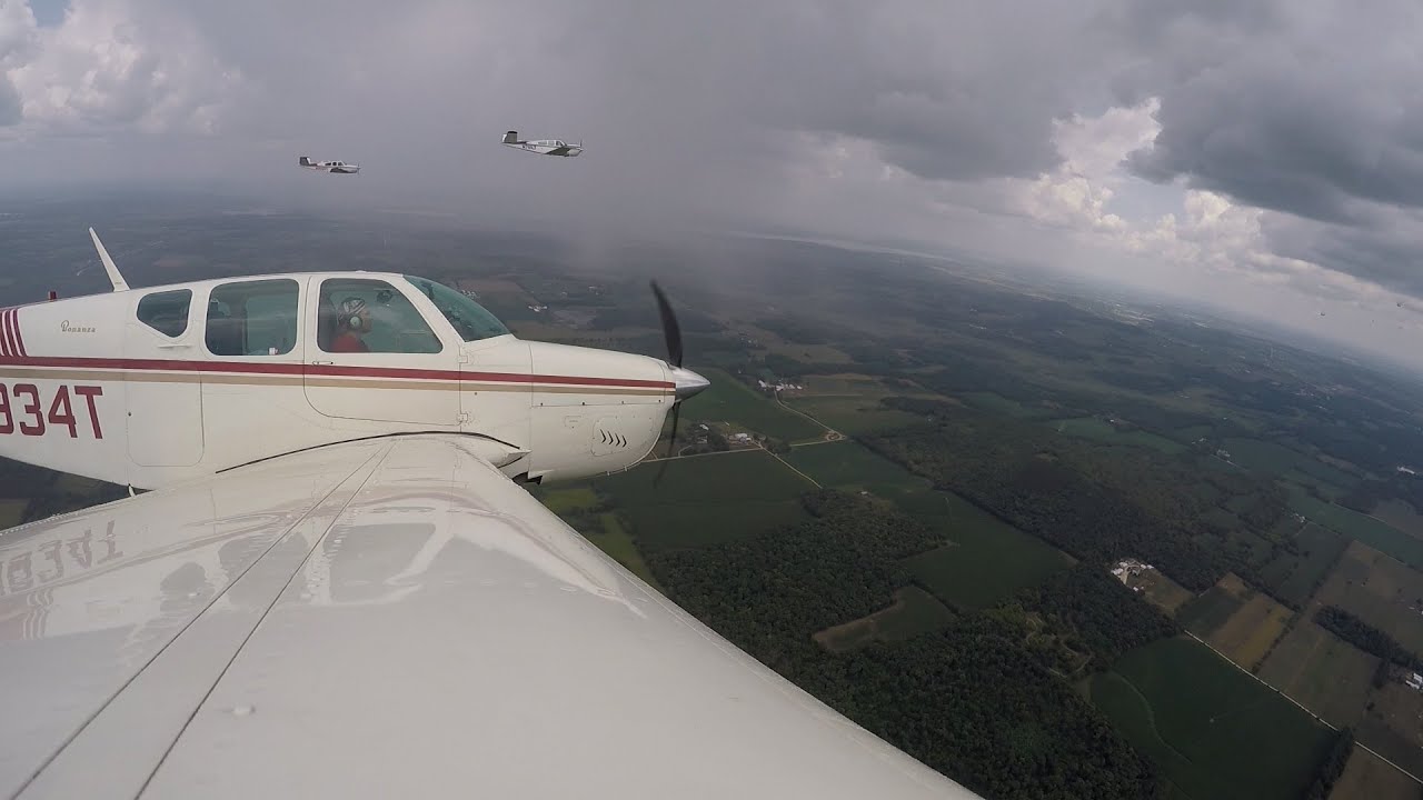 The world's LARGEST civilian formation flight! Bonanzas to Oshkosh 2023