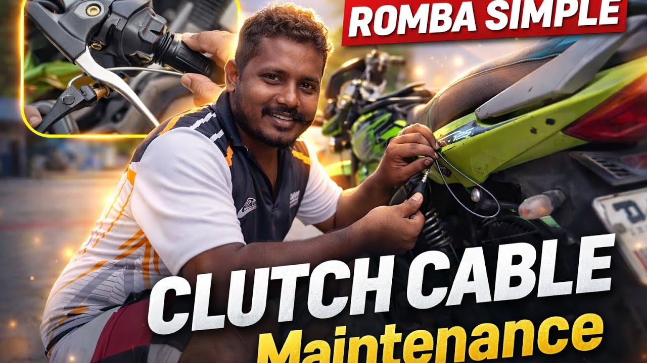 Clutch cable Maintenance Romba simple - நீங்களே உங்க clutch cable nu change பன்னிடலாம்