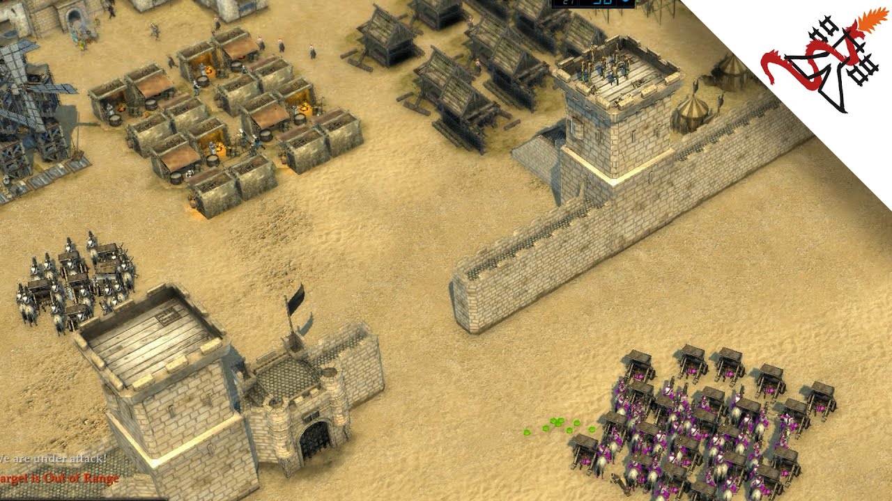 Stronghold Crusader 2 Multiplayer - Dmitri (Firefly Staff) vs SergiuHellDragoonHQ | Deathmatch
