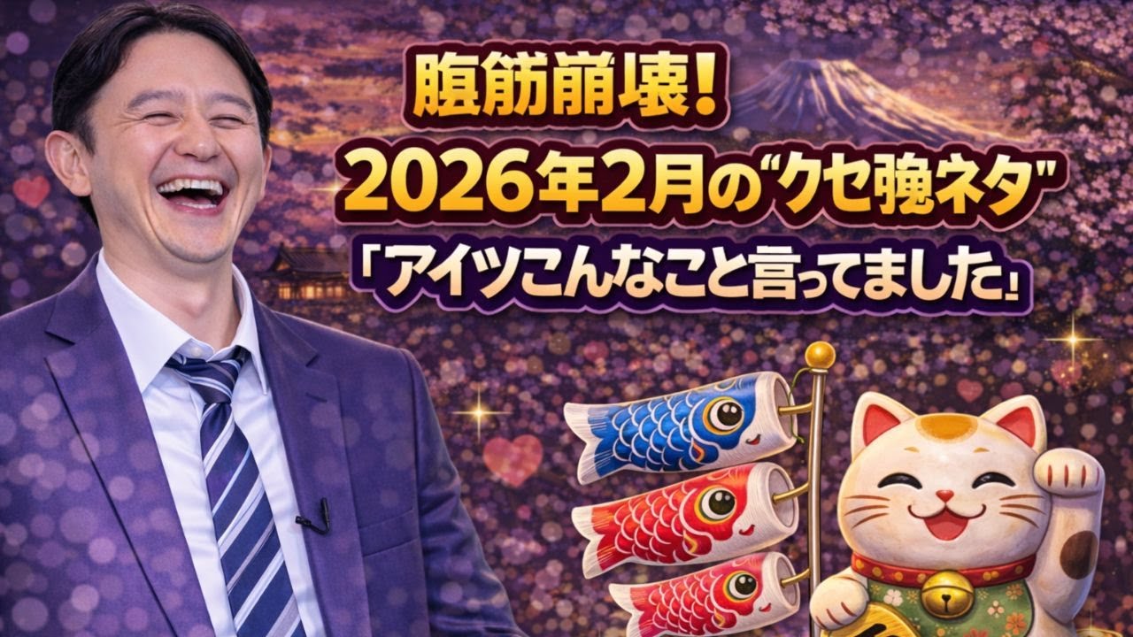 腹筋崩壊！2026年2月の“クセ強ネタ”総集編『アイツこんなこと言ってました』