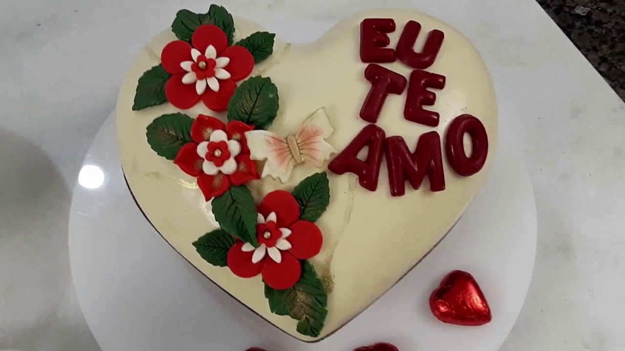 Corações de chocolate para o dia das Mães e Namorados Com Pasta de Chocolate