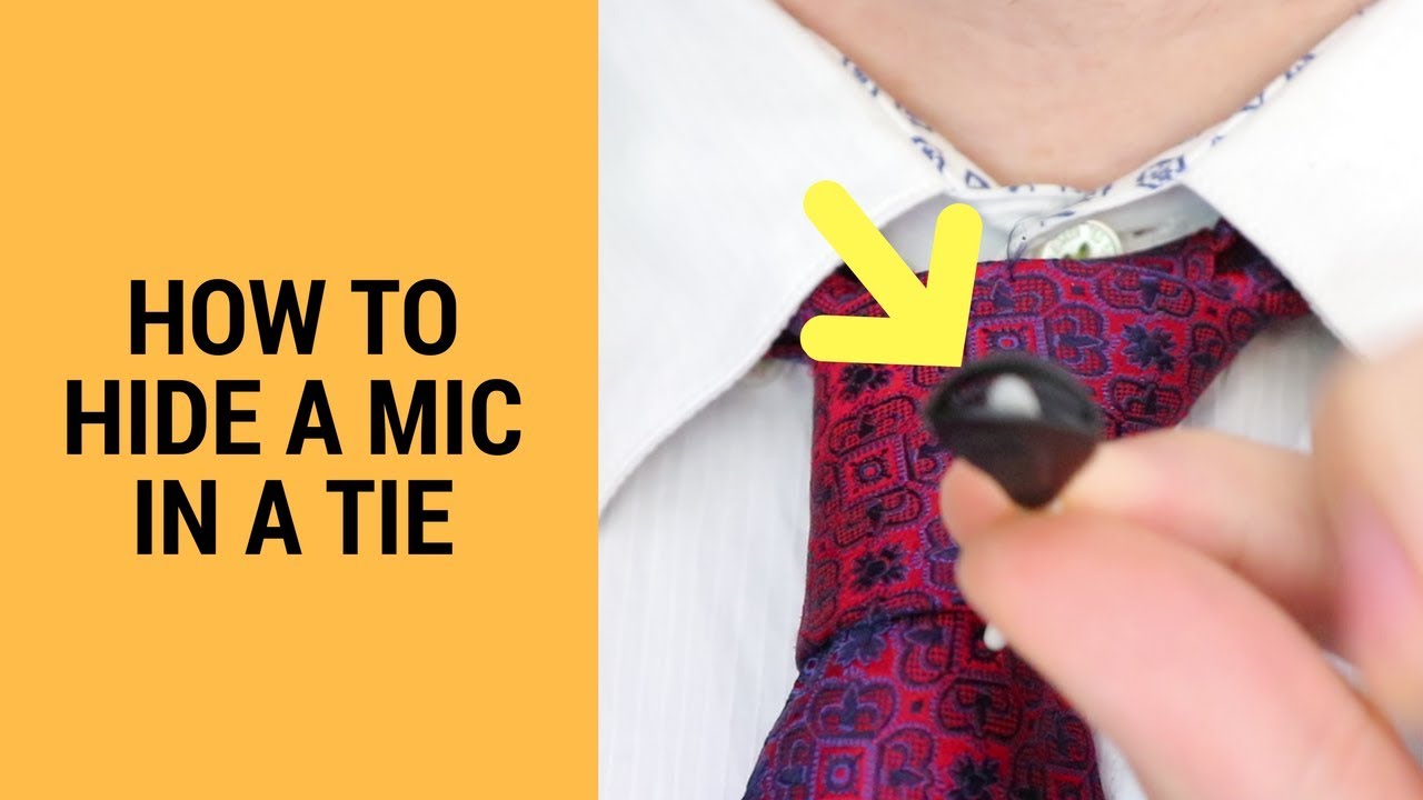Tie Micing With Hide-A-Mic