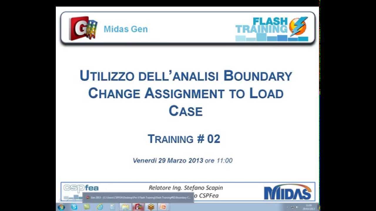 CSPFea Flash Training 02 analisi boundary change assignment to load case