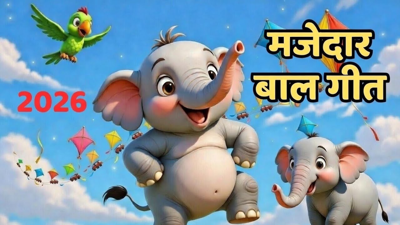 “पतंग एक्सप्रेस 🎈 | मोटा हाथी 🐘 | 15 मिनट हिंदी किड्स राइम्स | Non Stop Poems” | kid's cartoon 
