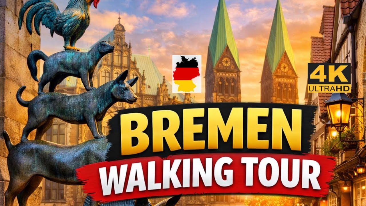 BREMEN-Germany 🇩🇪 Beauty of the World | A Self-Guided City Walking Tour |4k|