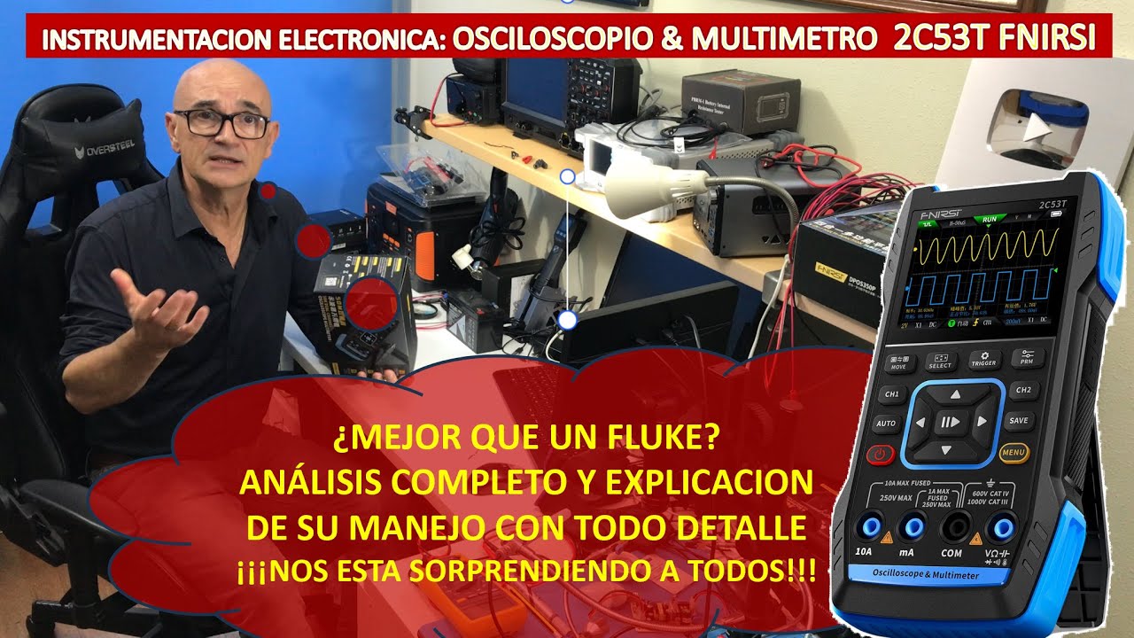 Osciloscopio & Multimetro 2C53T FNIRSI