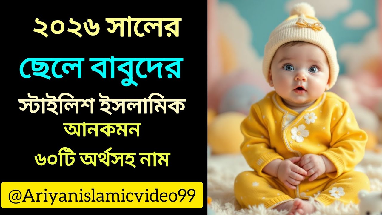 ২০২৬ সালের ছেলেদের আনকমন স্টাইলিশ ইসলামিক ৬০ টি নাম / Islamic Boys Name of baby / #islamicnames​​​​