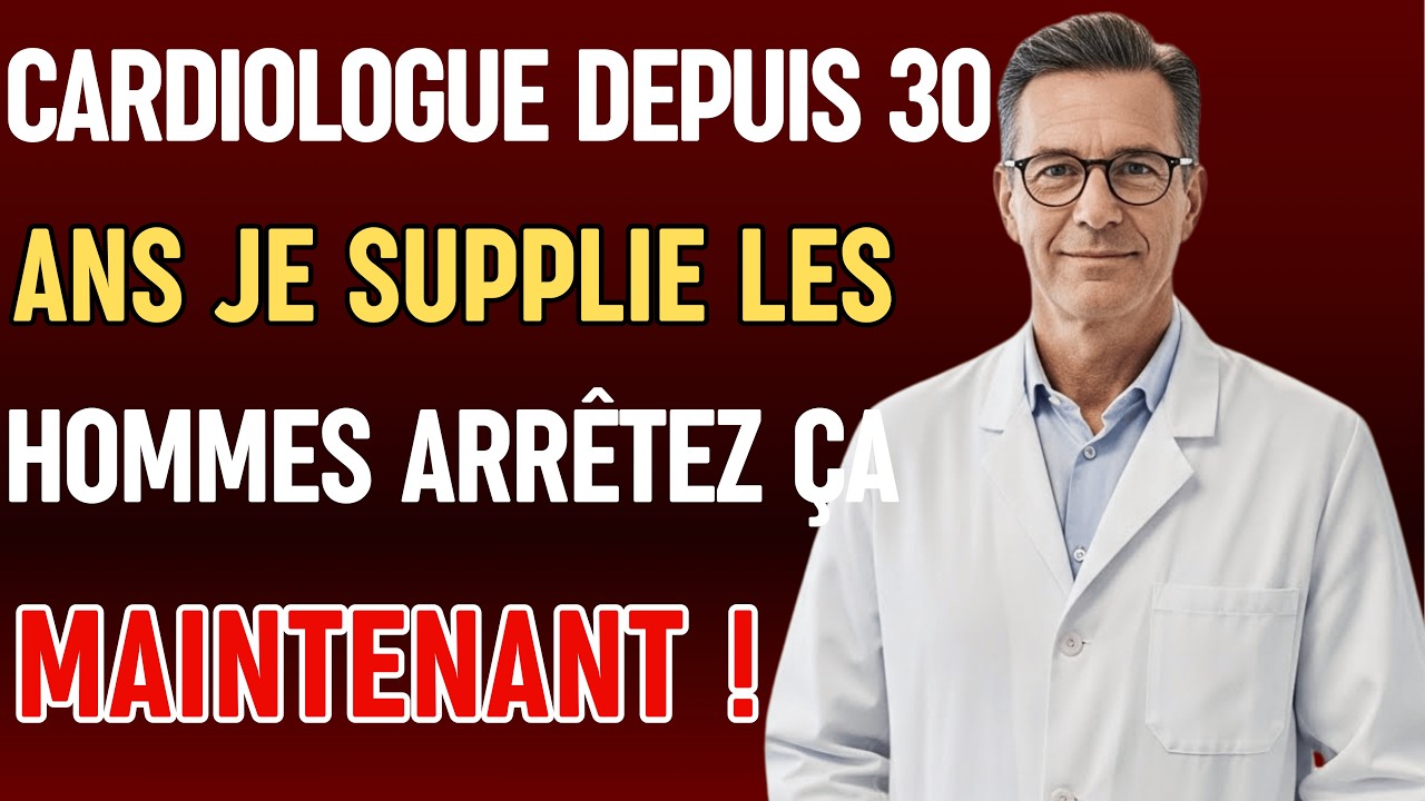 Cardiologue depuis 30 ans, je SUPPLIE les HOMMES de +60 ans d'ARRÊTER cette HABITUDE !