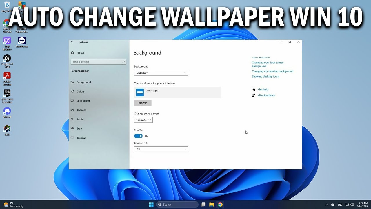 How To Change Wallpaper Automatically on Windows 10 - Easy Fix