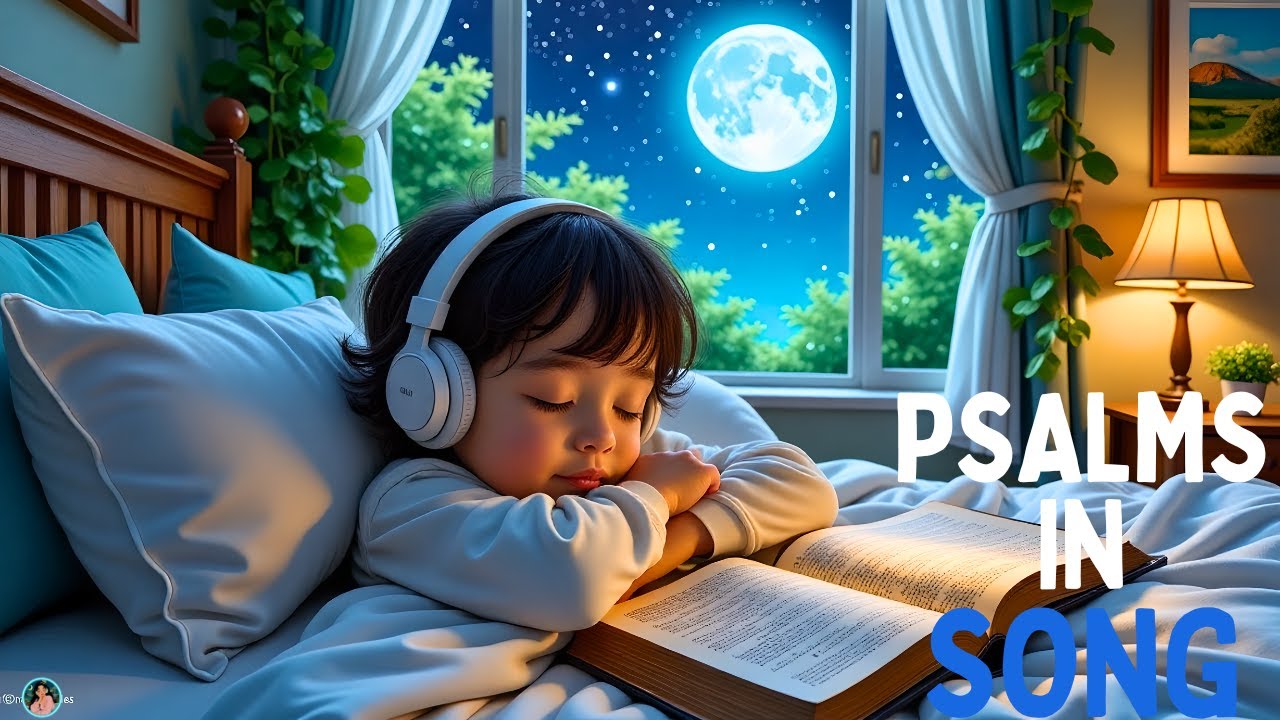Peaceful Psalms for Sleep | Soft Piano Worship & Rain Sounds for Deep Rest
