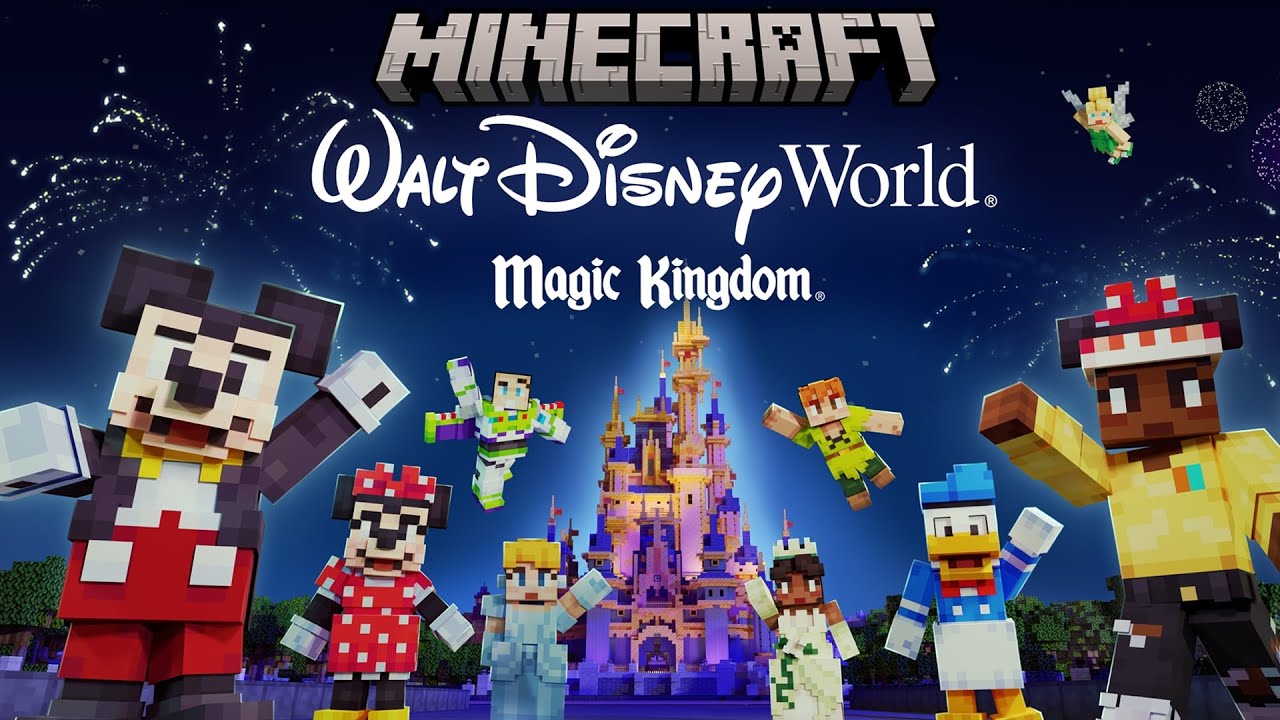 Minecraft Disneyland Magic Kingdom Walt Disney World Gameplay Review [Walkthrough]