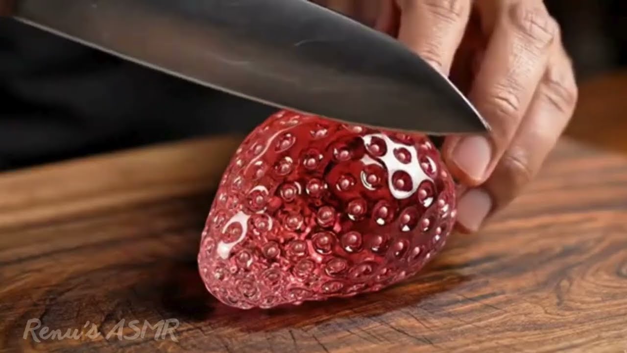 Satisfying AI ASMR Glass Cutting Video