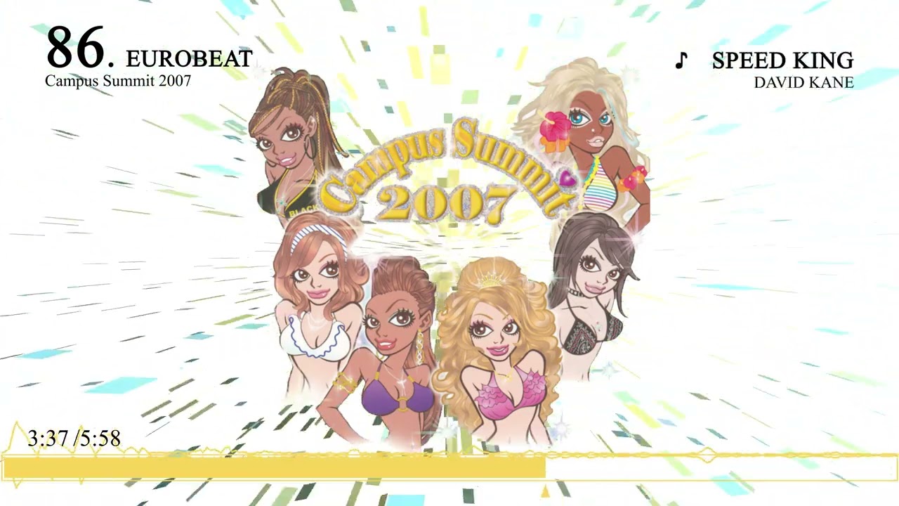 [Non-Stop Mix] Eurobeat [86] Campus Summit 2007 パラパラ ショータイム音源