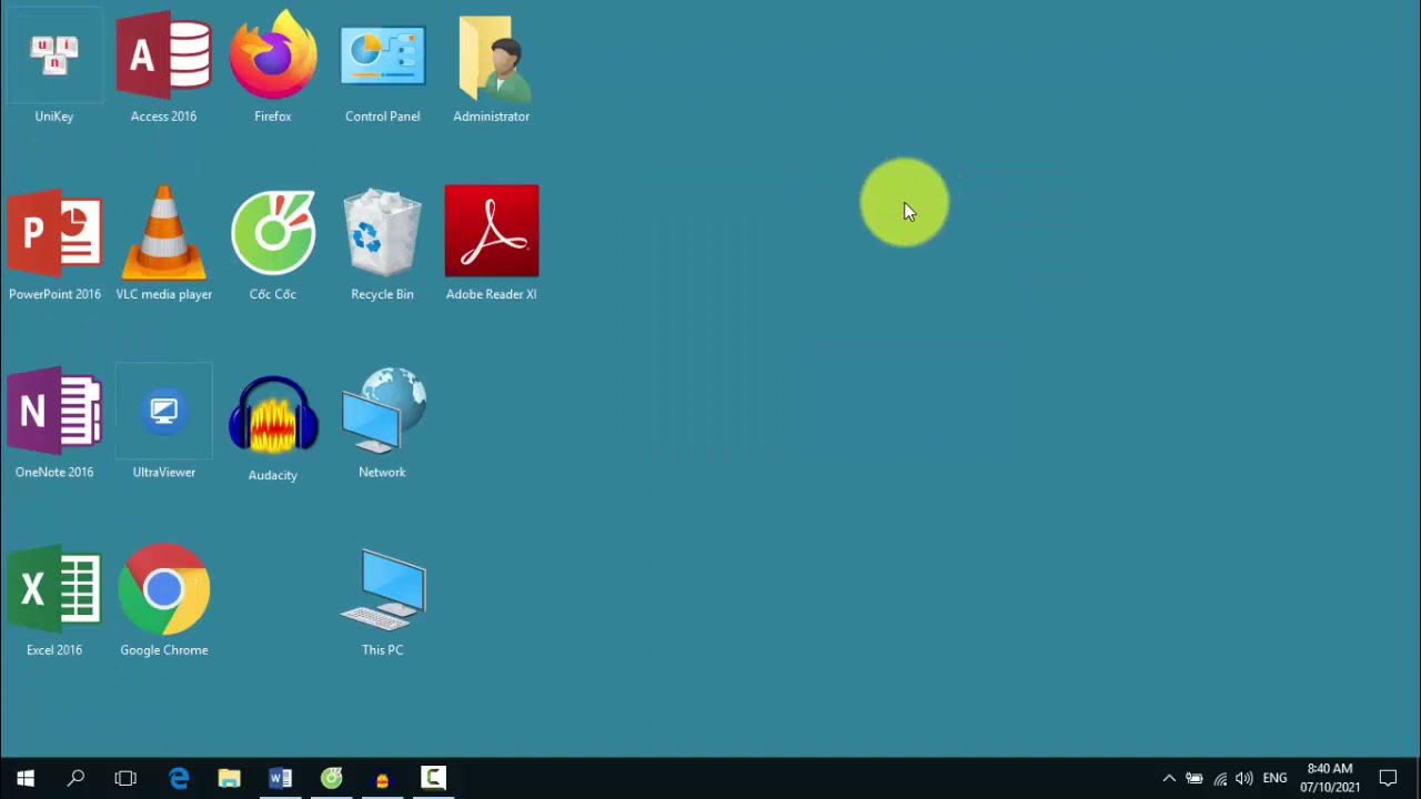 C&aacute;ch sắp xếp c&aacute;c Ứng Dụng (Icon) tr&ecirc;n M&agrave;n H&igrave;nh m&aacute;y t&iacute;nh Windows 10