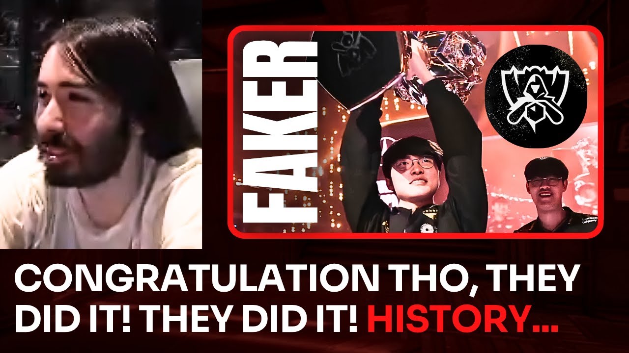 Moistcr1tikal отреагировал на победу T1 Faker в шестом чемпионате мира