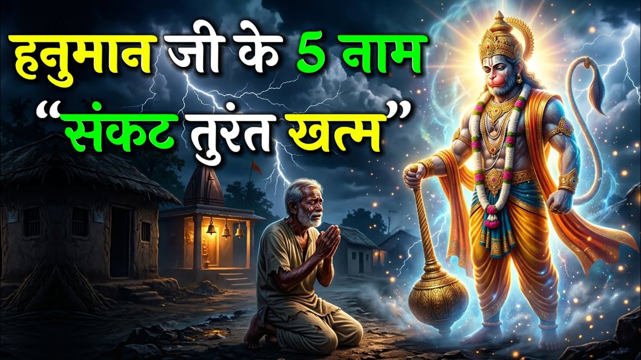 हनुमान जी के 5 शक्तिशाली नाम जो हर संकट को तुरंत दूर कर देते हैं