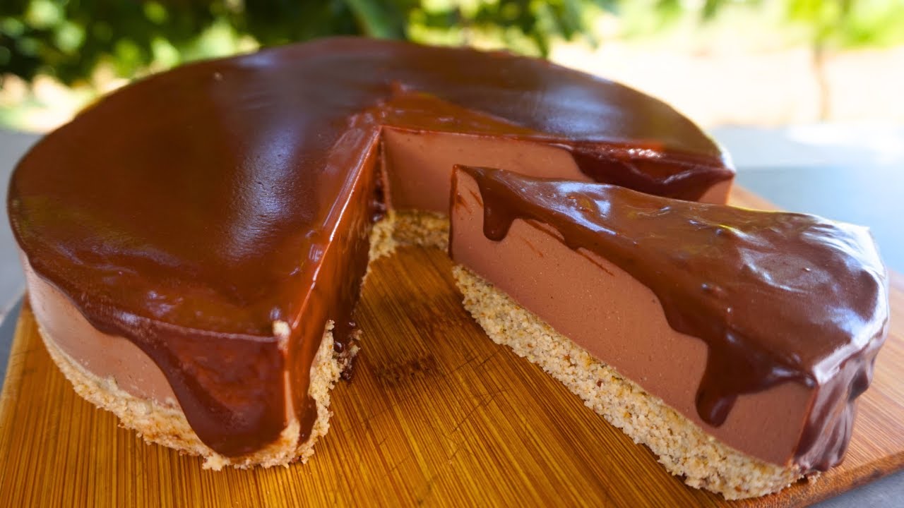 Лучший полезный шоколадный торт без духовки (ВЕГАН!!)