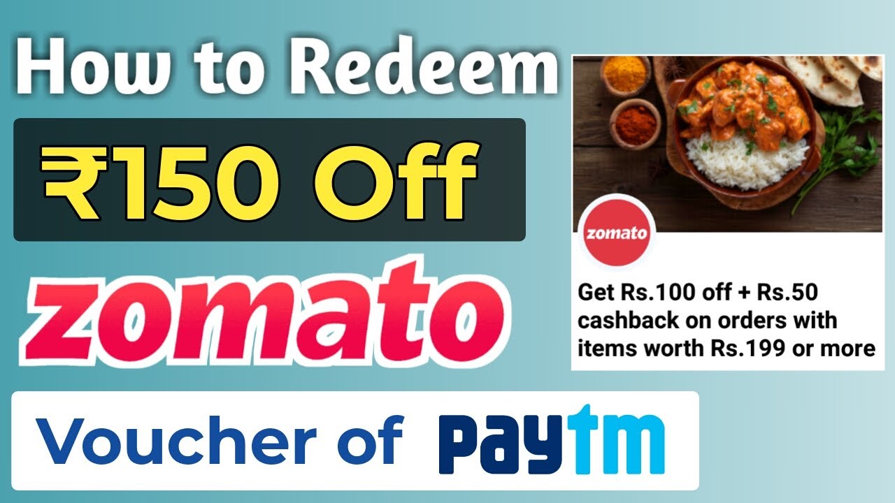 How to Redeem Paytm Zomato ₹150 Off Voucher | Zomato ₹150 Off Paytm Coupon | ₹150 Off Zomato Offer