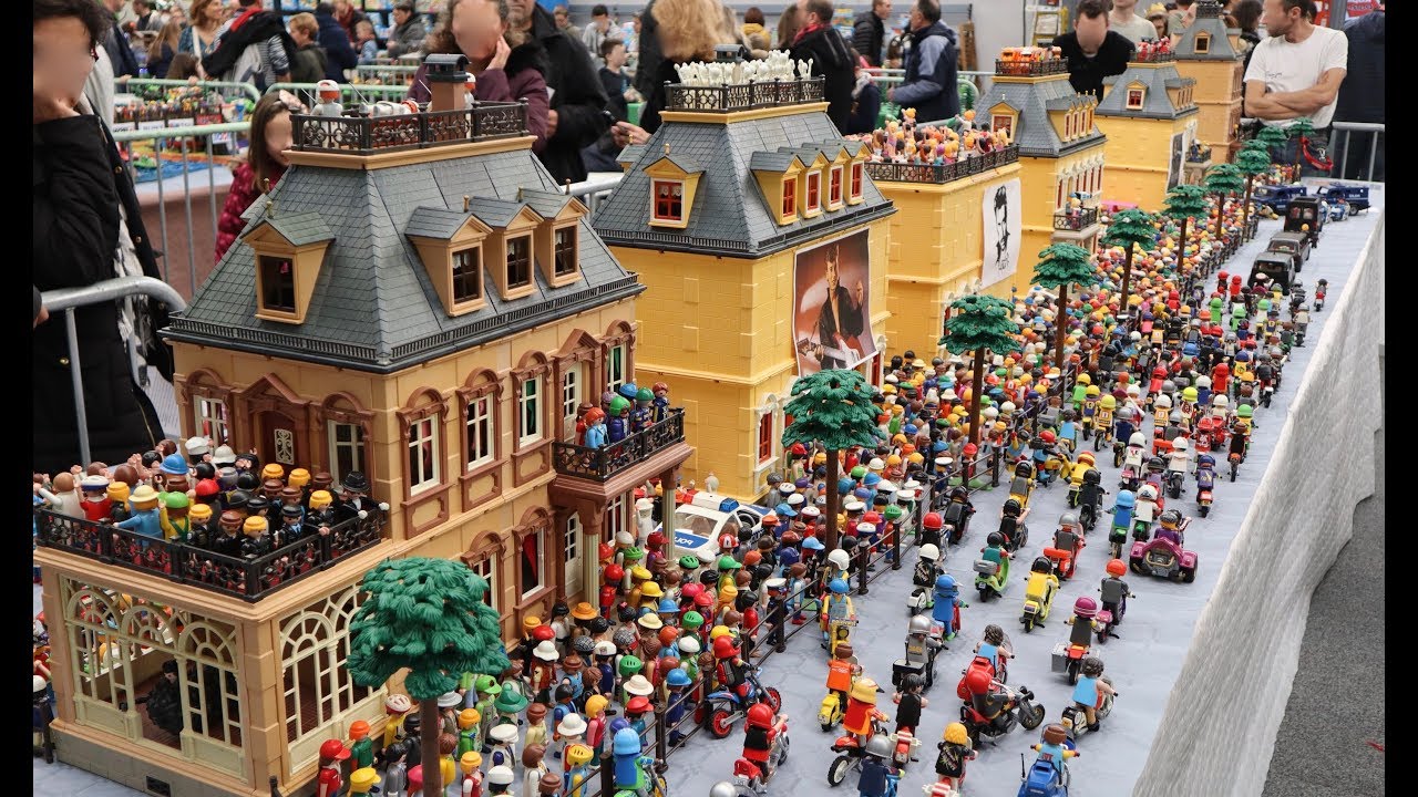 EXPOSITION playmobil (ville, maison, bateau, romains, chevalier) vidéo playmobil français