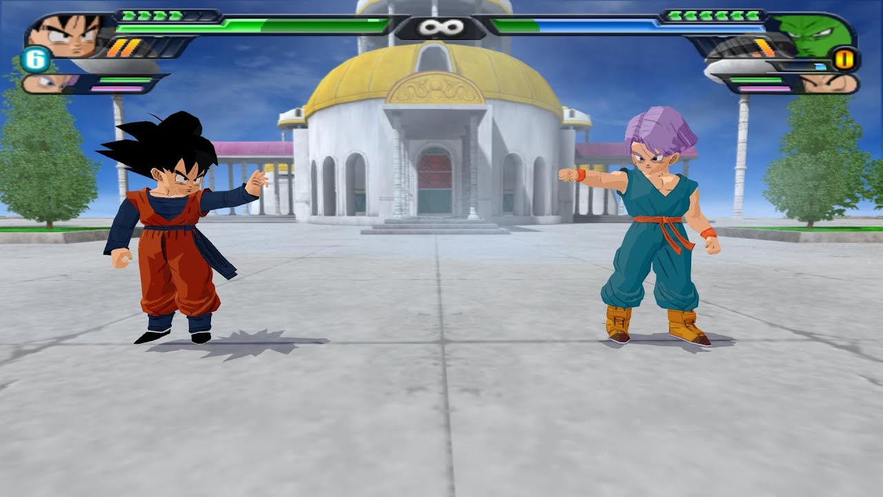 Trunten : Songoten and Trunks Potaras Fusion VS Mr Popo and others (Dragon Ball Z Tenkaichi 3 Mod)