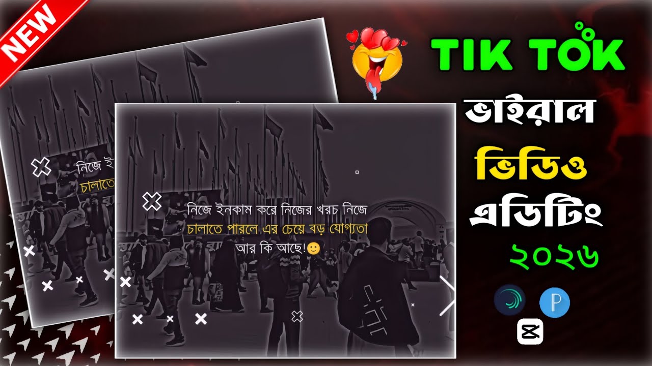 টিকটক ভাইরাল স্ট্যাটাস ভিডিও এডিটিং 2026 