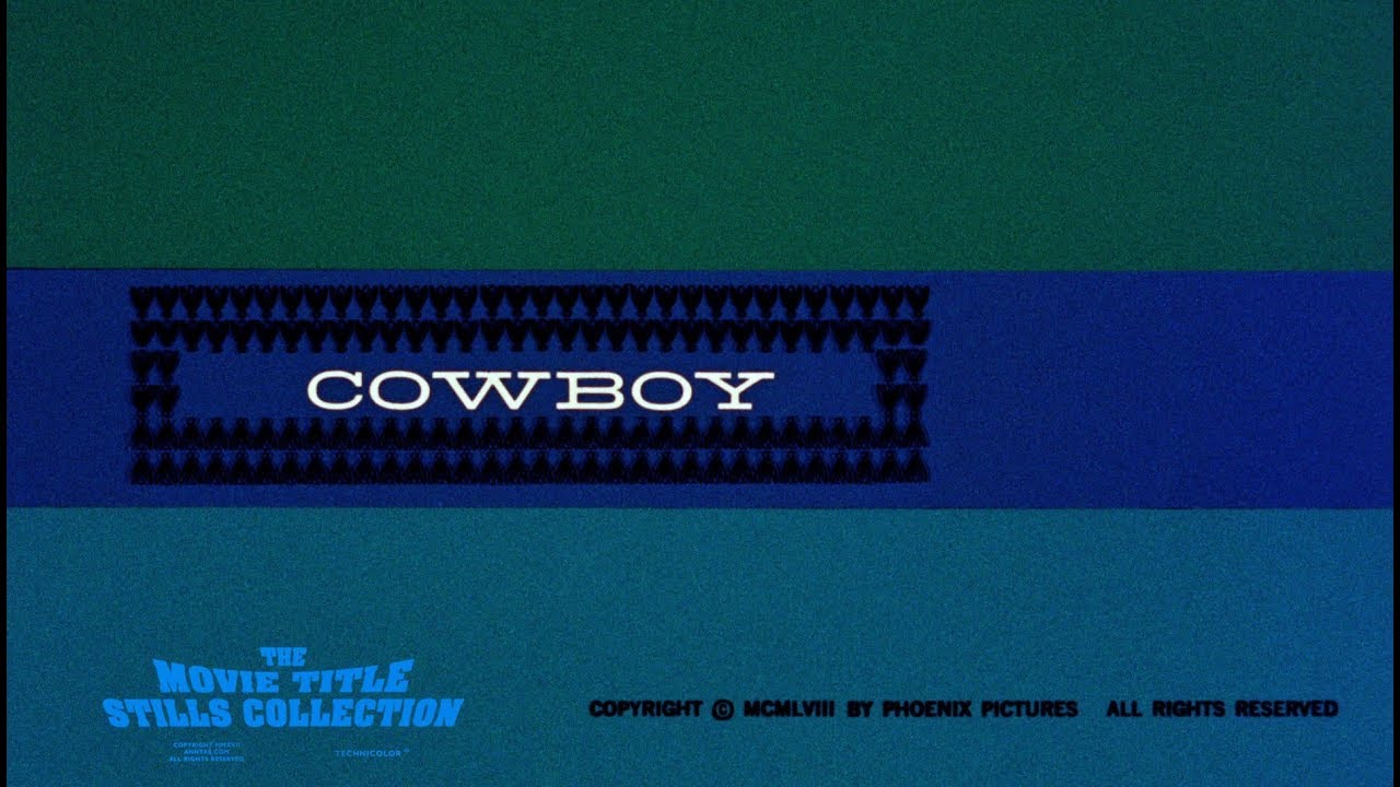 Saul Bass: Cowboy (1958) title sequence