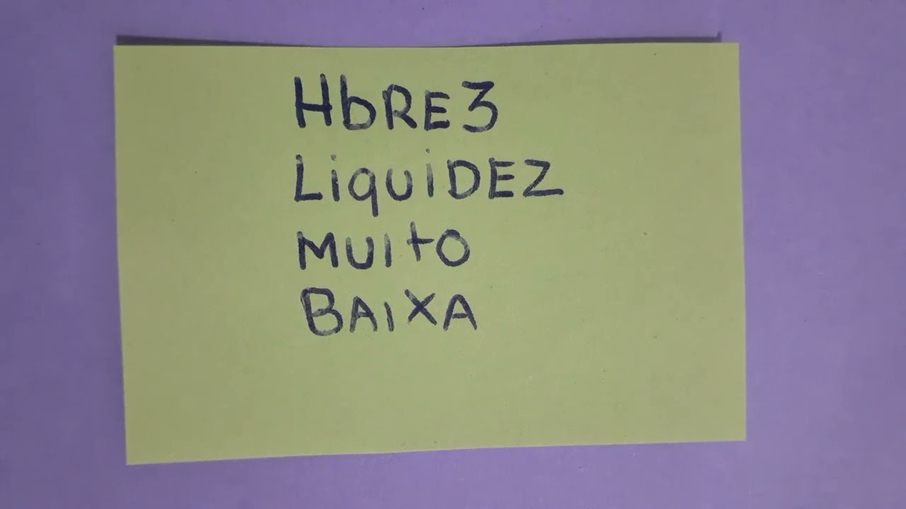 Hbre3 liquidez baixa e spread alto (27/03/2025)