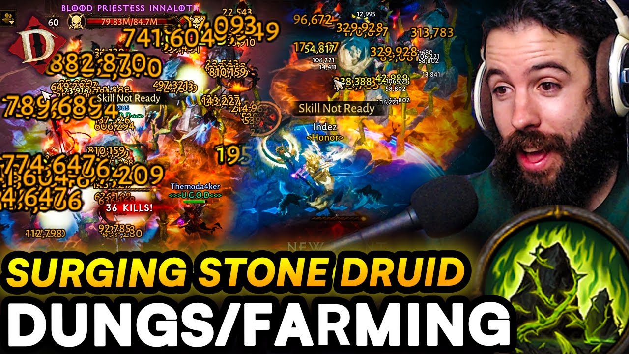 Surging Stone Druid – It's INSANE! FAST & EASY Builds! (Inferno 8)