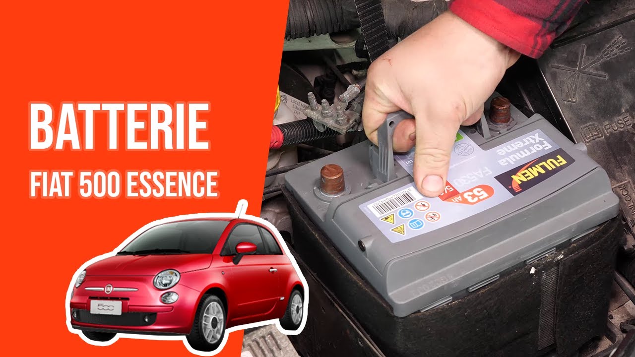 Changer la Batterie FIAT 500 1.2 8V 🔋