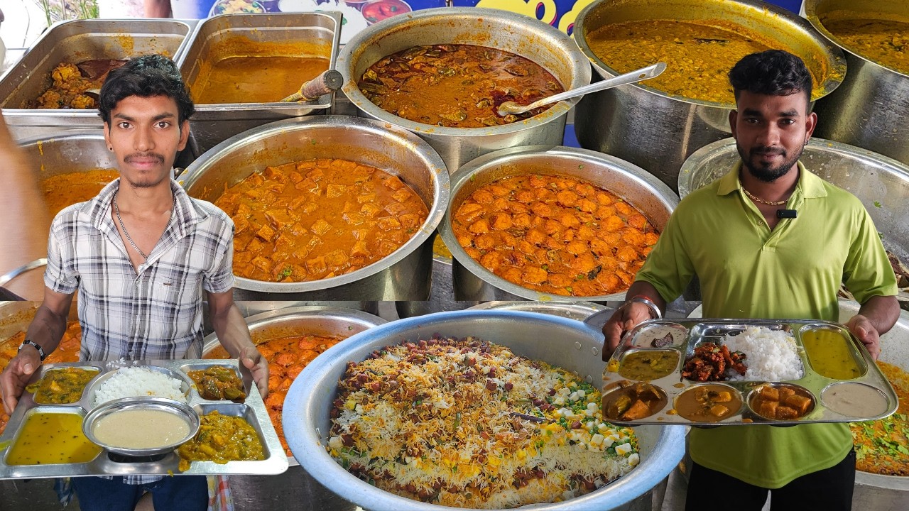 Unlimited PURE Veg Thali Rs.80/-Only | Best Unlimited Meal In Bhubaneswar | Indian Street Food