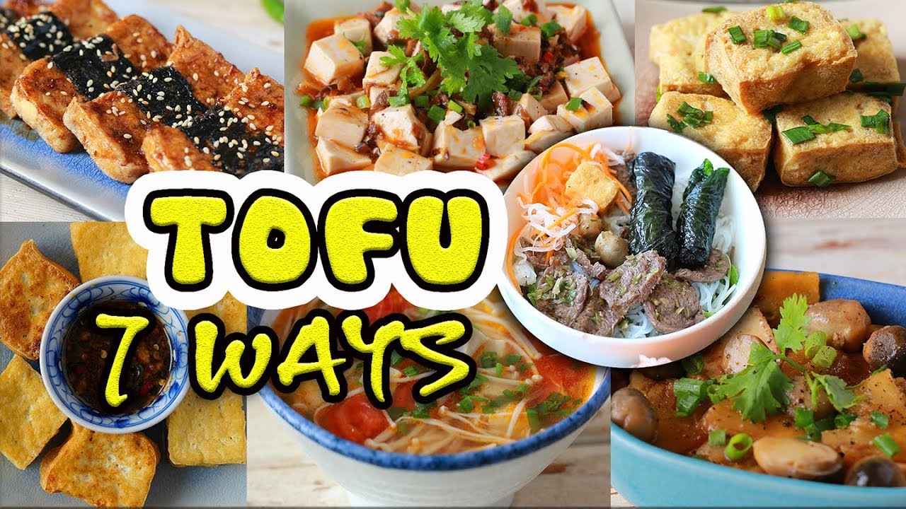 TOFU 7 WAYS (Vegan recipes) - Đậu phụ 7 món | Helen's Recipes