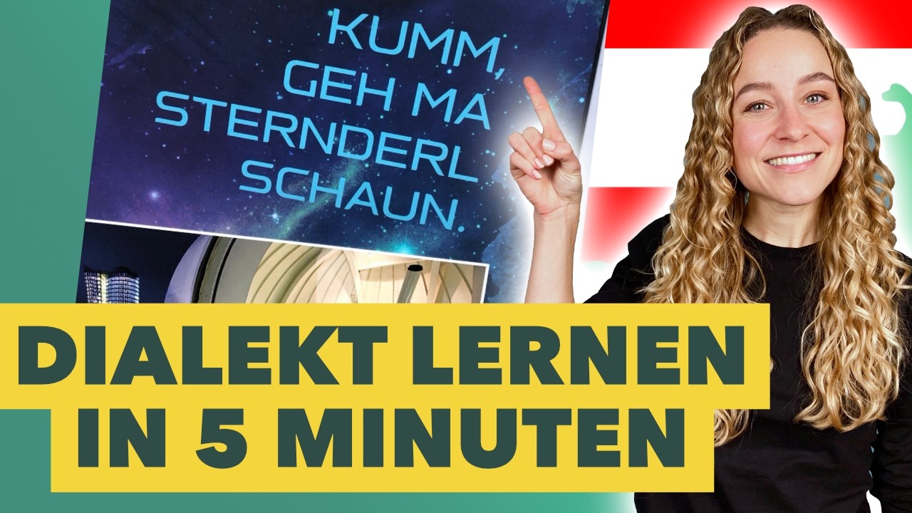 4 Dialekt-Basics in 6 Minuten: Alltagsbeispiel aus Österreich 🇦🇹🤩