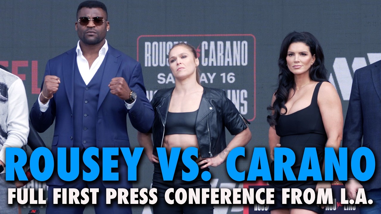 Ronda Rousey, Gina Carano tout 'biggest fight' in MMA history at first press conference