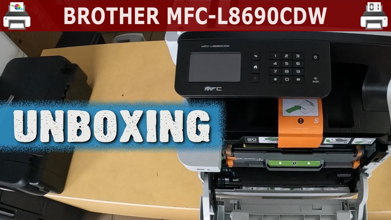 BROTHER MFC-L8690CDW 🖨️ Unboxing